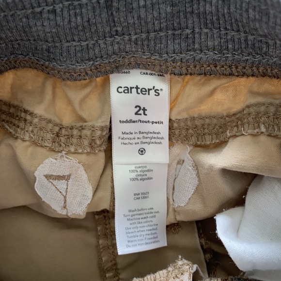 2 pair of Carter’s brand pants. Size 2T - Picture 5 of 11